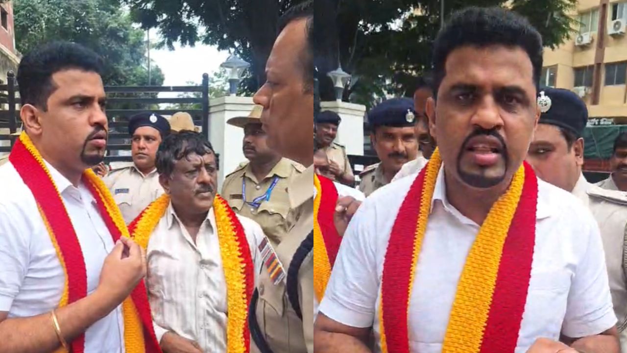 Rupesh Rajanna: ಕನ್ನಡಪರ ಹೋರಾಟಗಾರ ರೂಪೇಶ್ ರಾಜಣ್ಣ ವಿರುದ್ಧ ಬ್ಲ್ಯಾಕ್‌ ಮೇಲ್‌ ಆರೋಪ; ಸಚಿವರ ನಿವಾಸಕ್ಕೆ ಮುತ್ತಿಗೆ ವೇಳೆ ವಶಕ್ಕೆ