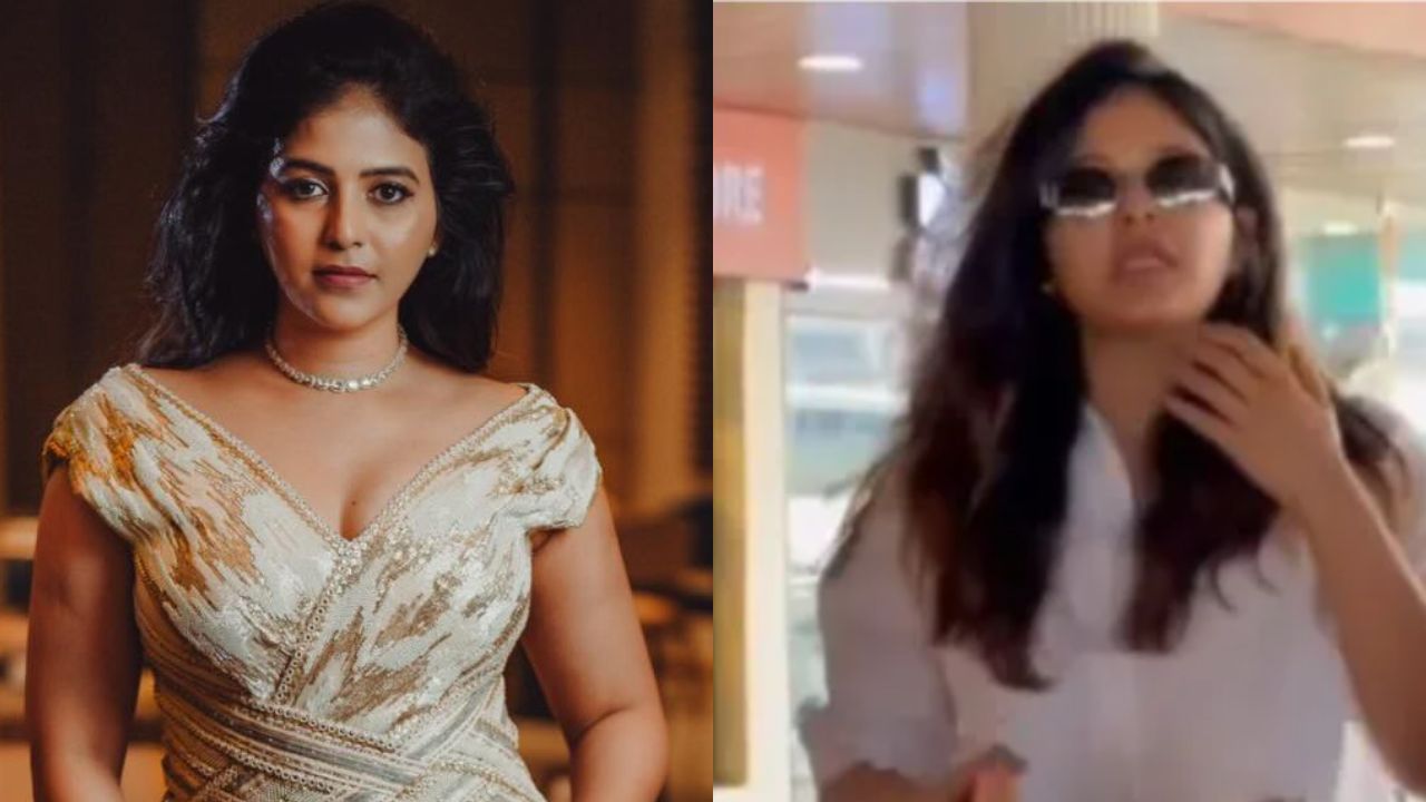 ಫಿಲ್ಮ್‌ಫೇರ್ ಪ್ರಶಸ್ತಿ ಸಮಾರಂಭ; ಏರ್‌ಪೋರ್ಟ್‌ನಲ್ಲಿಯೇ ನಟಿ ಅಂಜಲಿ ಗರಂ