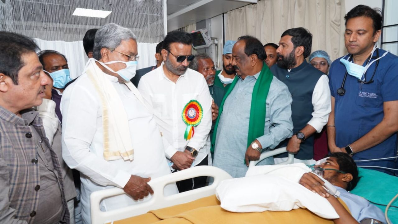 ಹುಬ್ಬಳ್ಳಿಯಲ್ಲಿ ಕಟೌಟ್ ಬಿದ್ದು ಗಾಯಗೊಂಡವರ ಆರೋಗ್ಯ ವಿಚಾರಿಸಿದ ಸಿಎಂ