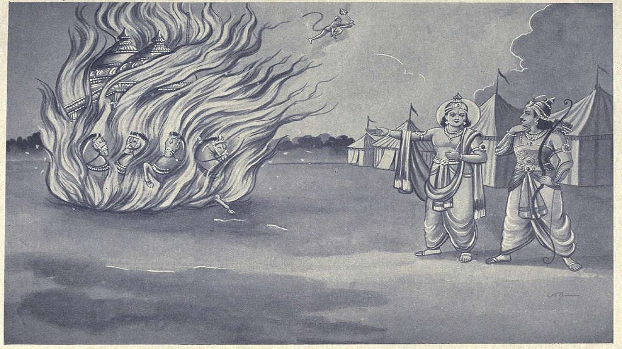 ಶ್ರೀಕೃಷ್ಣ ಕೆಳಗಿಳಿದ ಕೂಡಲೇ ಹೊತ್ತಿ ಉರಿದ ಅರ್ಜುನನ ರಥ