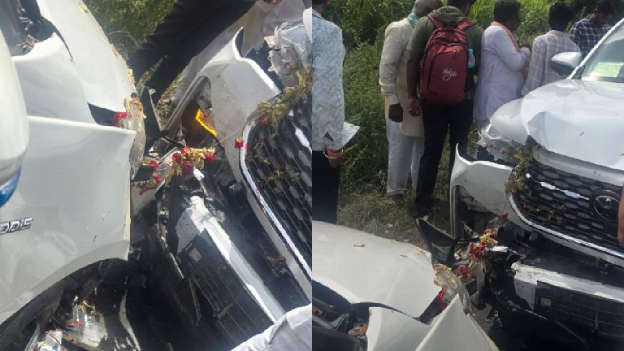 ಶಾಸಕ ಅಶೋಕ್ ಮನಗೂಳಿ ಕಾರು ಅಪಘಾತ, ಪ್ರಯಾಣಿಕರು ಪಾರು