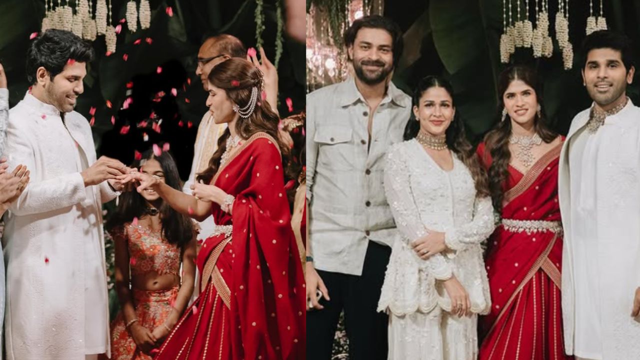 ಎಂಗೇಜ್ ಆದ ಅಲ್ಲು ಅರ್ಜುನ್ ಸಹೋದರ; ಸಮಾರಂಭದ ಕ್ಯೂಟ್ ಫೋಟೋಸ್ ವೈರಲ್