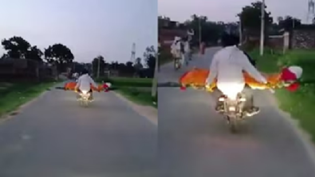Viral Video:  ಅಂತ್ಯಕ್ರಿಯೆಗಾಗಿ ಮಹಿಳೆಯ ಮೃತದೇಹವನ್ನು ಬೈಕ್‍ನಲ್ಲಿ ಸಾಗಿಸಿದ ವ್ಯಕ್ತಿ; ನೆಟ್ಟಿಗರ ಆಕ್ರೋಶ