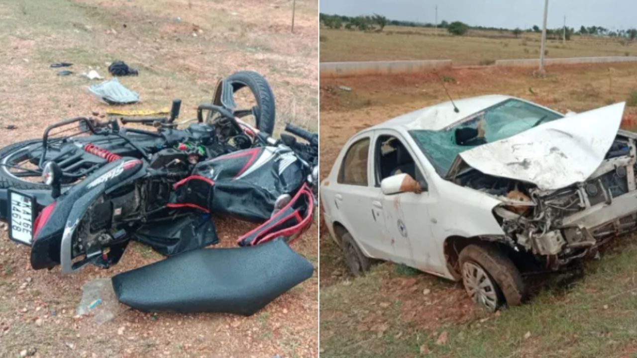 Road Accident: ಚಳ್ಳಕೆರೆಯಲ್ಲಿ ಕಾರು-ಬೈಕ್ ಡಿಕ್ಕಿಯಾಗಿ ಅಣ್ಣ-ತಂಗಿ ದಾರುಣ ಸಾವು