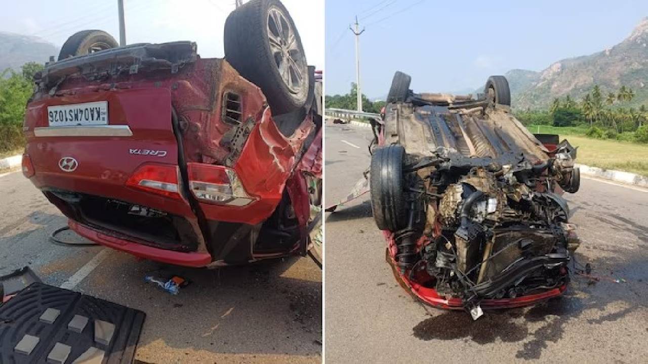 ತಿರುಪತಿಗೆ ತೆರಳುತ್ತಿದ್ದ ಕಾರು ಅಫಘಾತ, ಬೆಂಗಳೂರಿನ ಇಬ್ಬರ ಸಾವು