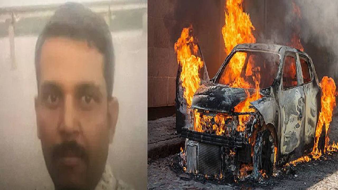ಚಿತ್ರದುರ್ಗದಲ್ಲಿ ಕಾರು ಆಕಸ್ಮಿಕವಾಗಿ ಹೊತ್ತಿ ಉರಿದು ಯುವಕ ಸಜೀವ ದಹನ