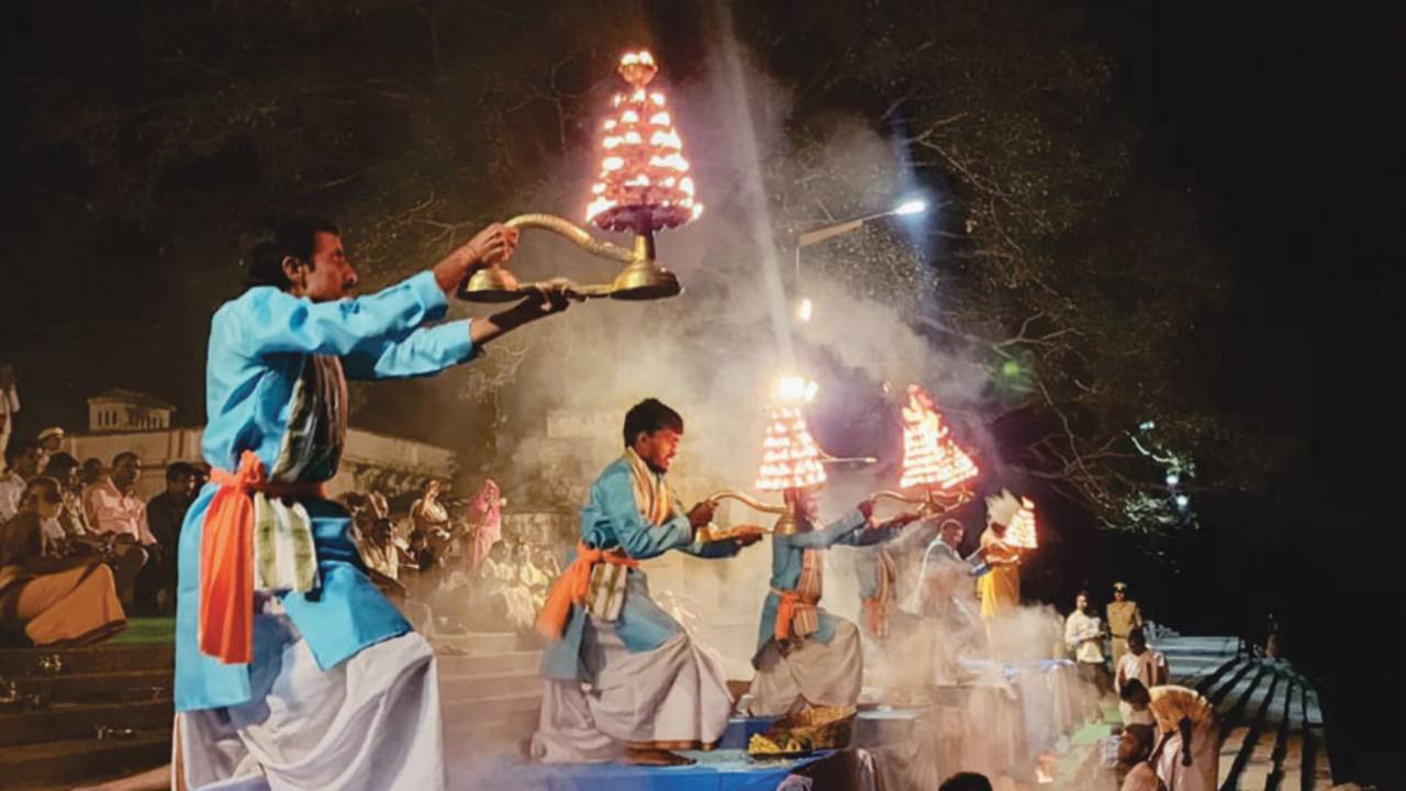 ಕೆಆರ್‌ಎಸ್‌ ಅಣೆಕಟ್ಟಿನಲ್ಲಿ ಐದು ದಿನಗಳ ಕಾವೇರಿ ಆರತಿಗೆ ತೆರೆ