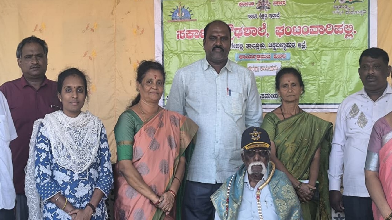 ನಿವೃತ್ತ ಯೋಧರಿಂದ ಪರೀಕ್ಷಾ ಪರಿಕರಗಳ ವಿತರಣೆ