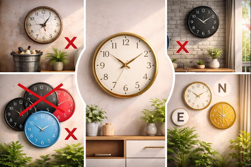 Vastu Tips: ತಪ್ಪಿಯೂ ಮನೆಯಲ್ಲಿ ಈ ಬಣ್ಣದ ಗಡಿಯಾರ ಇಡಬೇಡಿ; ವಾಸ್ತು ಎದುರಾಗಬಹುದು..!