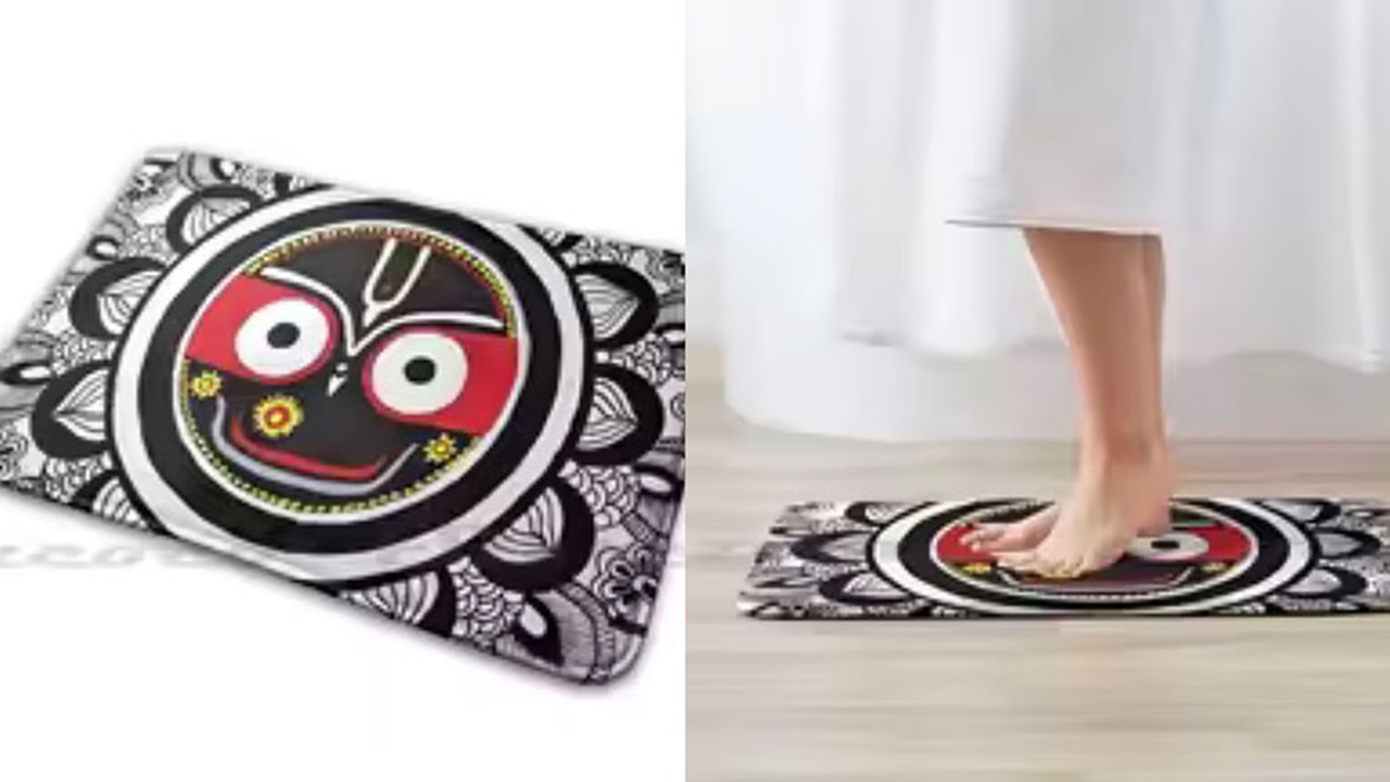 ಡೋರ್ಮ್ಯಾಟ್ ಮೇಲೆ ಪುರಿ ಜಗನ್ನಾಥ ದೇವರ ಚಿತ್ರ; ತೀವ್ರ ಆಕ್ರೋಶ
