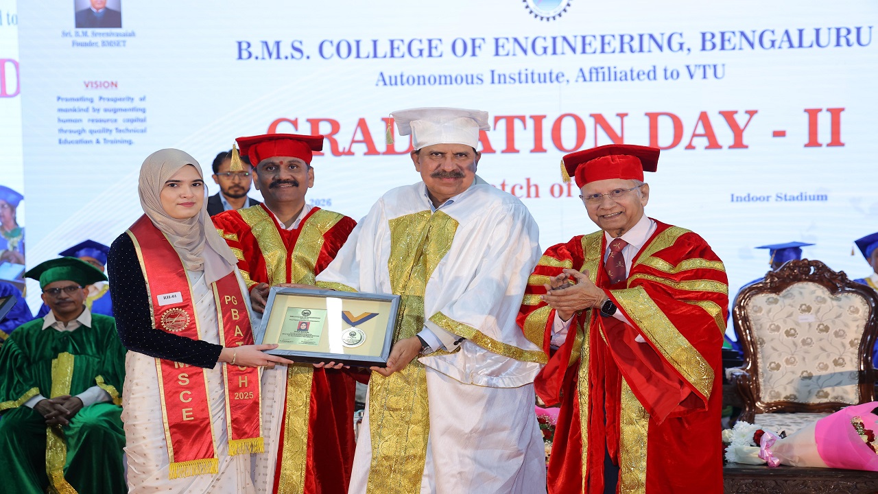 ಬಿಎಂಎಸ್.ತಾಂತ್ರಿಕ ವಿಶ್ವವಿದ್ಯಾಲಯದಲ್ಲಿ ಪದವಿ ಪ್ರದಾನ ಸಮಾರಂಭ