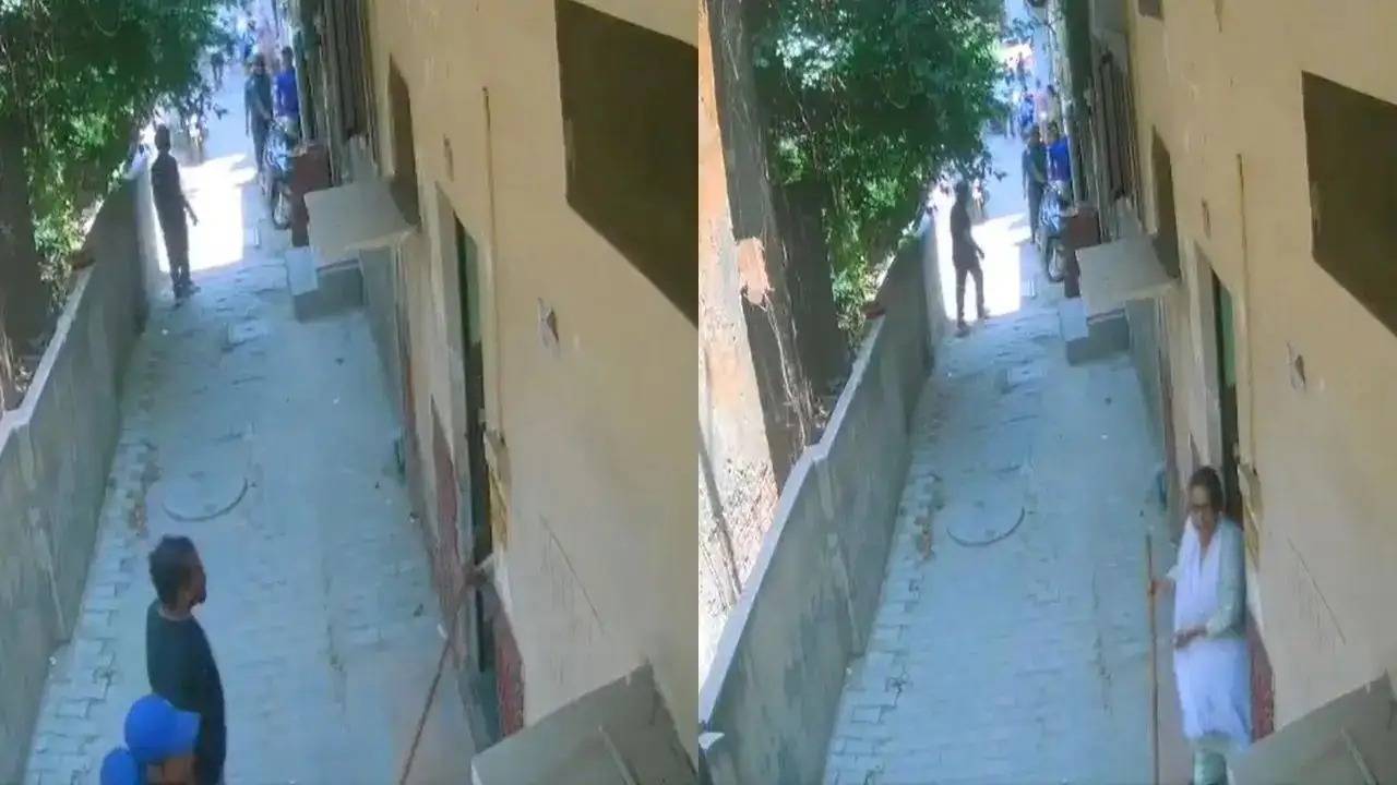ಕೈಯಲ್ಲಿ ಗನ್ ಇದ್ರೂ ಅಜ್ಜಿಯ ಕೋಲಿಗೆ ಹೆದರಿದ ಭೂಪ