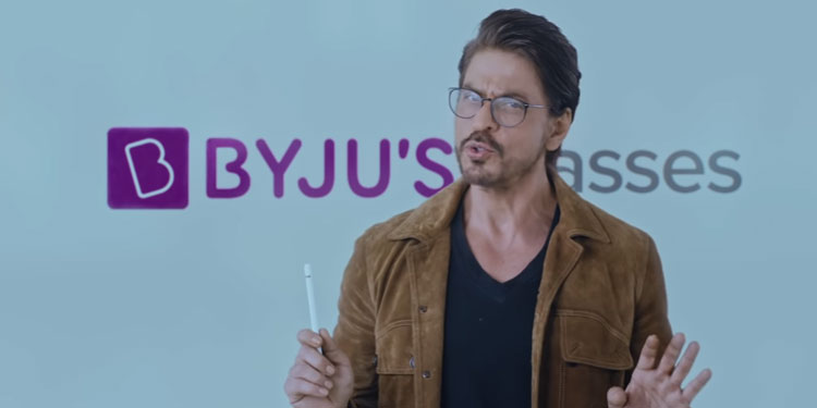 ಬೈಜೂಸ್’ನಿಂದ ನಟ ಶಾರುಖ್ ಖಾನ್ ಜಾಹೀರಾತು ಸ್ಥಗಿತ