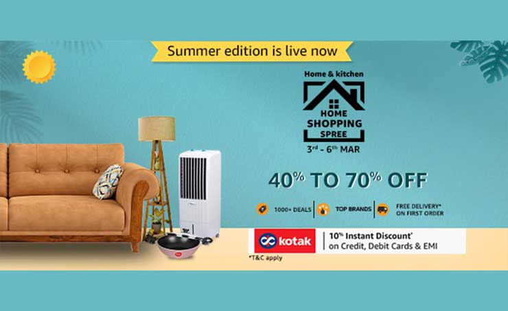 Amazon.in ನಲ್ಲಿ ‘ಹೋಮ್ ಶಾಪಿಂಗ್ ಸ್ಪ್ರೀ’