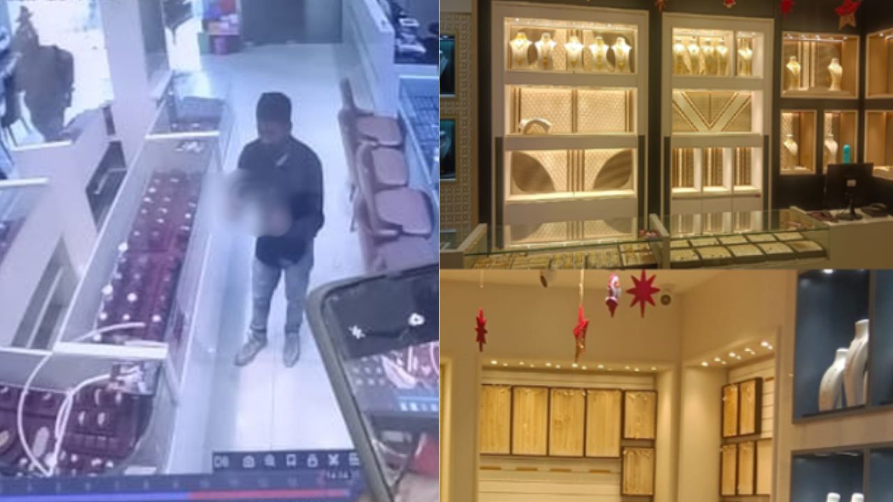 ಹುಣಸೂರಿನಲ್ಲಿ ಚಿನ್ನದಂಗಡಿ ದರೋಡೆ; 5 ಕೋಟಿ ಮೌಲ್ಯದ ಚಿನ್ನಾಭರಣ ಲೂಟಿ