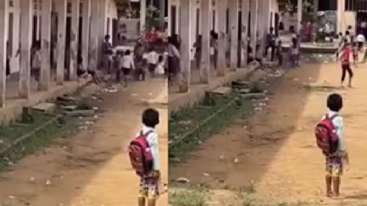 ಬಿಳಿ ಮಹಿಳೆಯನ್ನು ನೋಡಿ ಭೀತಿಗೊಂಡು ಓಡಿದ ಮಕ್ಕಳು