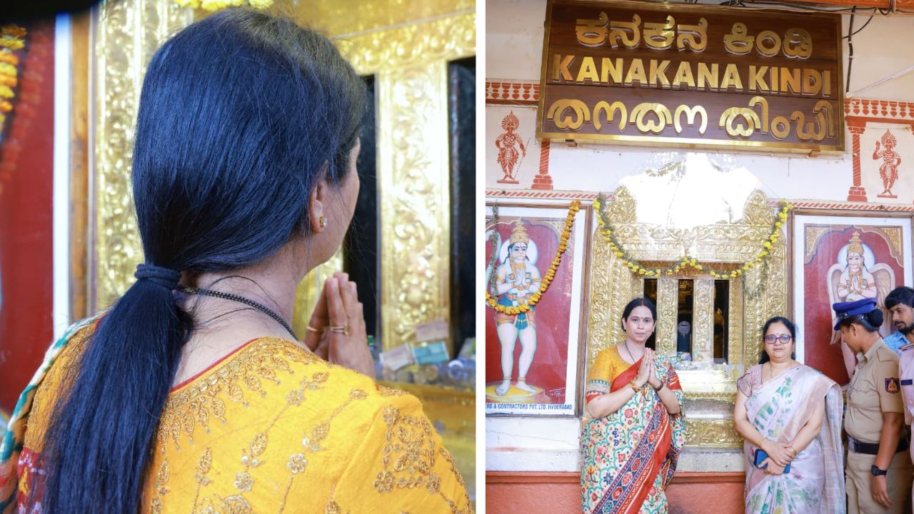 ಉಡುಪಿ ಕೃಷ್ಣನ ದರ್ಶನ ಪಡೆದ ಸಚಿವೆ ಲಕ್ಷ್ಮೀ ಹೆಬ್ಬಾಳಕರ್ - Image 1