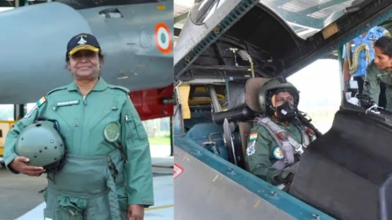 ಯುದ್ಧ ವಿಮಾನದಲ್ಲಿ ಮುರ್ಮು ಹಾರಾಟ