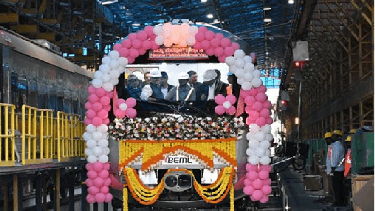 ನಮ್ಮ ಮೆಟ್ರೋ ಗುಡ್‌ ನ್ಯೂಸ್‌, ಗುಲಾಬಿ ಮಾರ್ಗದಲ್ಲಿ ಮೊದಲ ಚಾಲಕರಹಿತ ರೈಲು