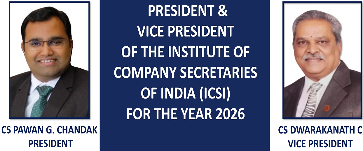 ಐಸಿಎಸ್ಐ ರಾಷ್ಟ್ರೀಯ ಅಧ್ಯಕ್ಷರಾಗಿ ಸಿಎಸ್. ಪವನ್ ಜಿ. ಚಂದಕ್ ಆಯ್ಕೆ