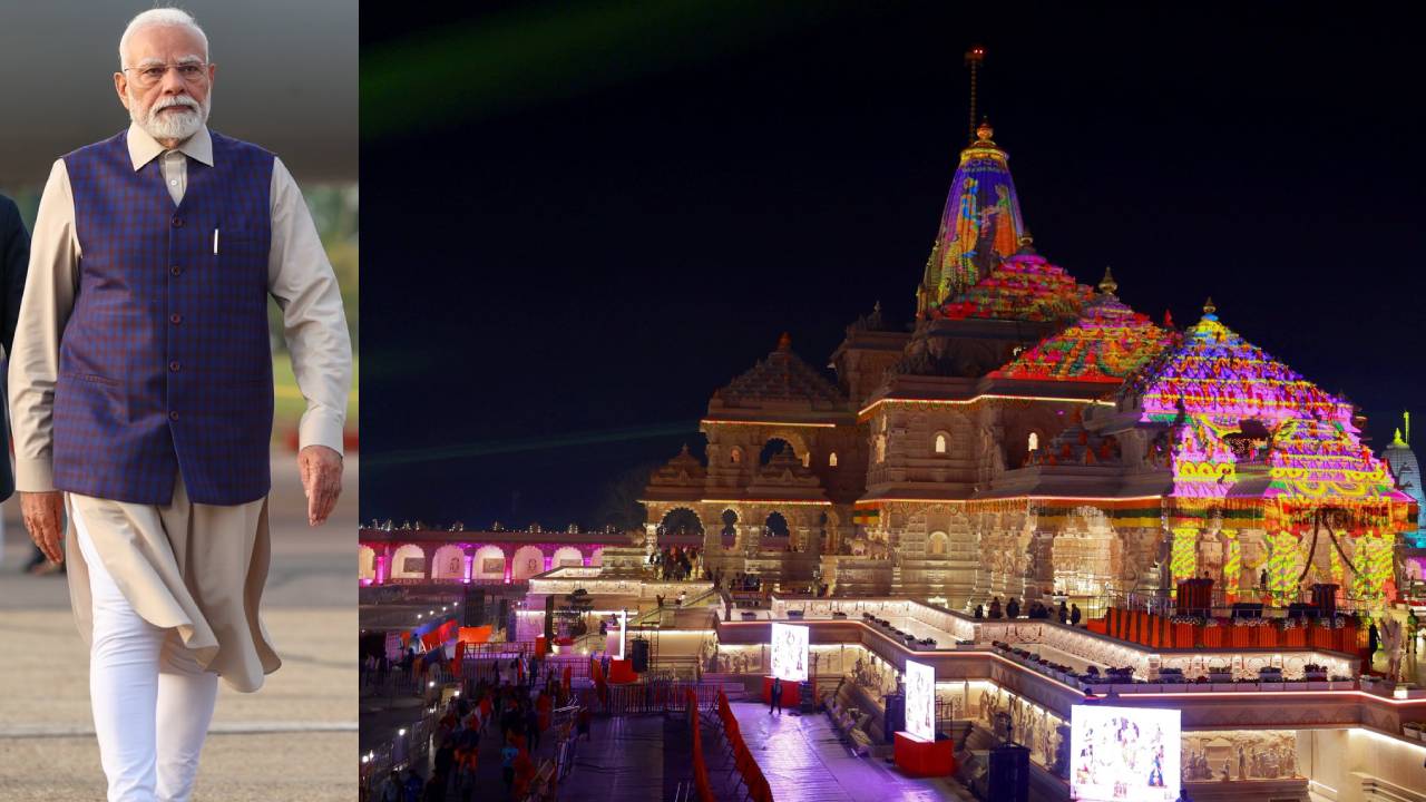 ಇಂದು ಅಯೋಧ್ಯೆ ಶ್ರೀರಾಮ ಮಂದಿರದಲ್ಲಿ ಪಿಎಂ ಮೋದಿಯಿಂದ ಭಗವಾಧ್ವಜ ಆರೋಹಣ