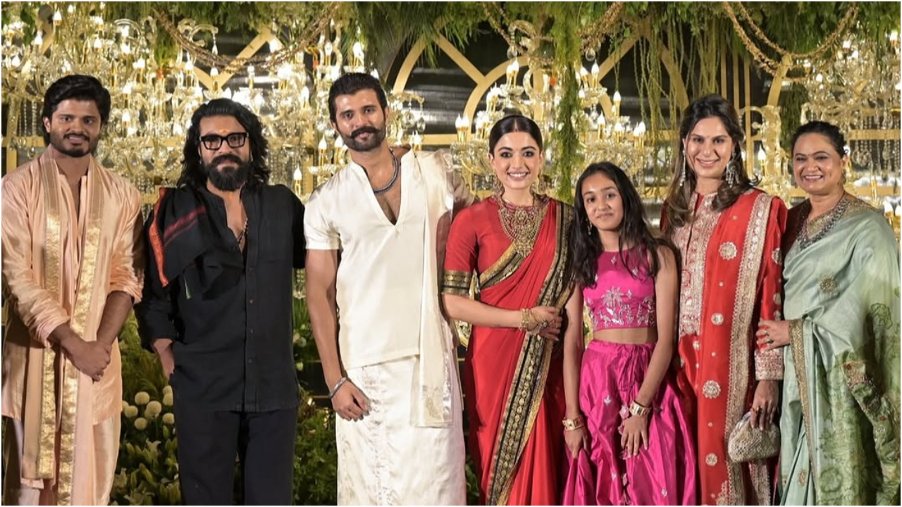 Photos: ರಶ್ಮಿಕಾ-ವಿಜಯ್ ದೇವರಕೊಂಡ ವೆಡ್ಡಿಂಗ್ ರಿಸೆಪ್ಷನ್; ಹೈದರಾಬಾದ್‌ನಲ್ಲಿ ನಡೆದ ಈ ಕಲರ್‌ಫುಲ್‌ ಸಮಾರಂಭಕ್ಕೆ ಯಾರೆಲ್ಲಾ ಬಂದಿದ್ರು? - Image 10