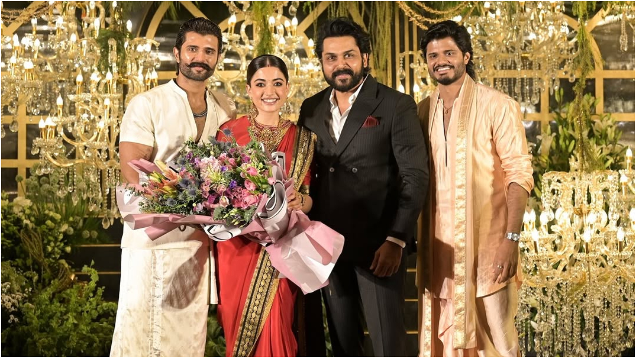 Photos: ರಶ್ಮಿಕಾ-ವಿಜಯ್ ದೇವರಕೊಂಡ ವೆಡ್ಡಿಂಗ್ ರಿಸೆಪ್ಷನ್; ಹೈದರಾಬಾದ್‌ನಲ್ಲಿ ನಡೆದ ಈ ಕಲರ್‌ಫುಲ್‌ ಸಮಾರಂಭಕ್ಕೆ ಯಾರೆಲ್ಲಾ ಬಂದಿದ್ರು? - Image 21