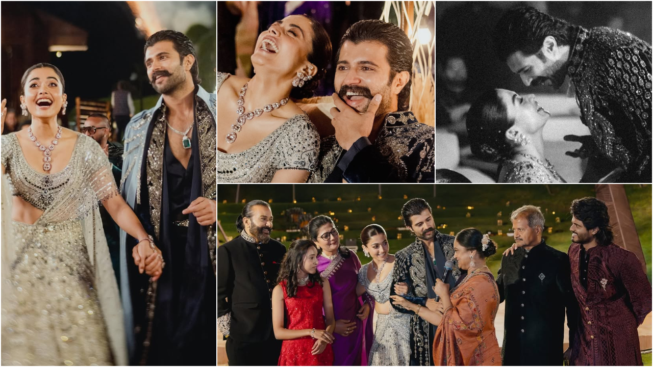 ಸಂಗೀತ್‌ ಪಾರ್ಟಿಯಲ್ಲಿ ರಾತ್ರಿಯಿಡೀ ಕುಣಿದು ಕುಪ್ಪಳಿಸಿದ ವಿಜಯ್ - ರಶ್ಮಿಕಾ