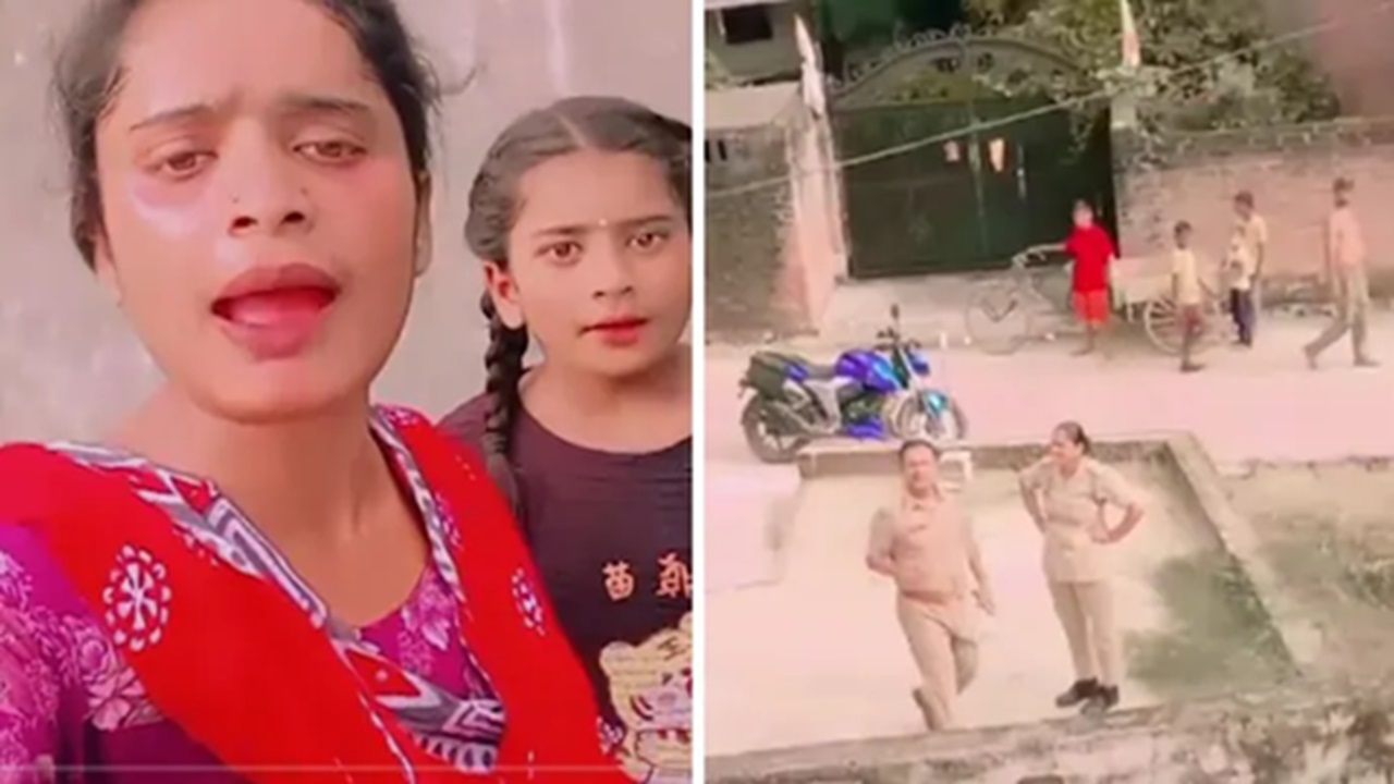 Viral Video: ಪೊಲೀಸ್ ಠಾಣೆಯ ಹೊರಗೆ ಮಹಿಳೆಯ ಹೈಡ್ರಾಮಾ! ಈ ವಿಡಿಯೊ ನೋಡಿ