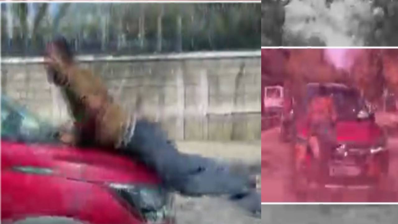 Road Rage: ರಾಜಧಾನಿಯಲ್ಲಿ ರೋಡ್‌ ರೇಜ್‌, ಬಾನೆಟ್‌ ಮೇಲೆ ಗೂಡ್ಸ್‌ ಚಾಲಕನ ಎಳೆದೊಯ್ದ ಕಾರು ಚಾಲಕ!!