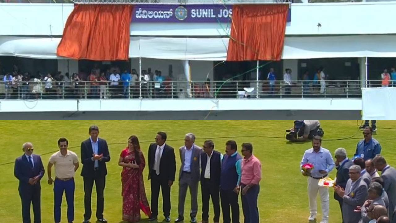 ಹುಬ್ಬಳ್ಳಿಯ ಕೆಎಸ್​ಸಿಎ ಮೈದಾನದ ಪೆವಿಲಿಯನ್​ಗೆ ಸುನೀಲ್ ಜೋಶಿ ಹೆಸರು ನಾಮಕರಣ