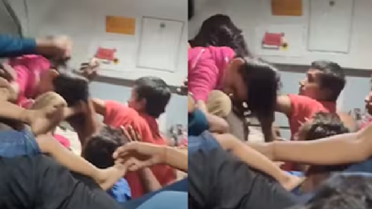 ರೈಲಿನೊಳಗೆ ನಡೆಯಿತು ಮಹಾಭಾರತ!