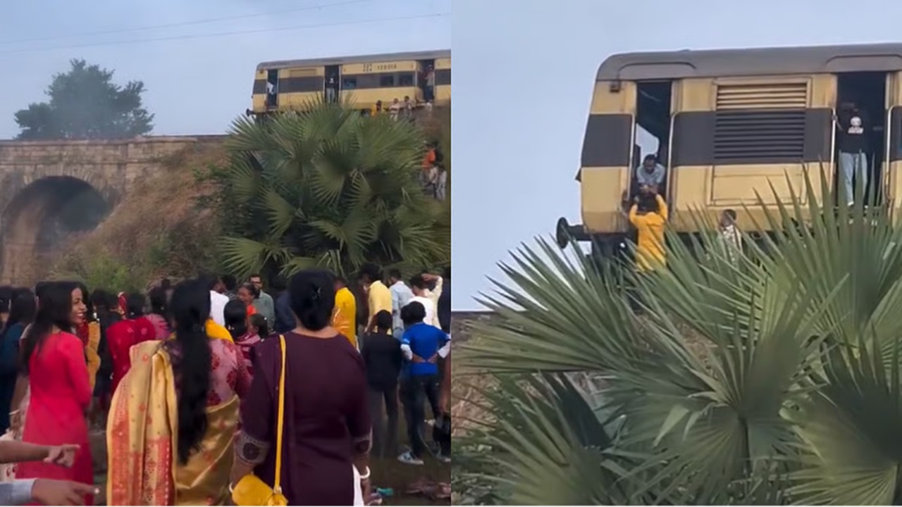 ದೇವರ ಪ್ರಸಾದ ಸ್ವೀಕರಿಸಲು ರೈಲು ನಿಲ್ಲಿಸಿದ ಲೋಕೋ ಪೈಲಟ್