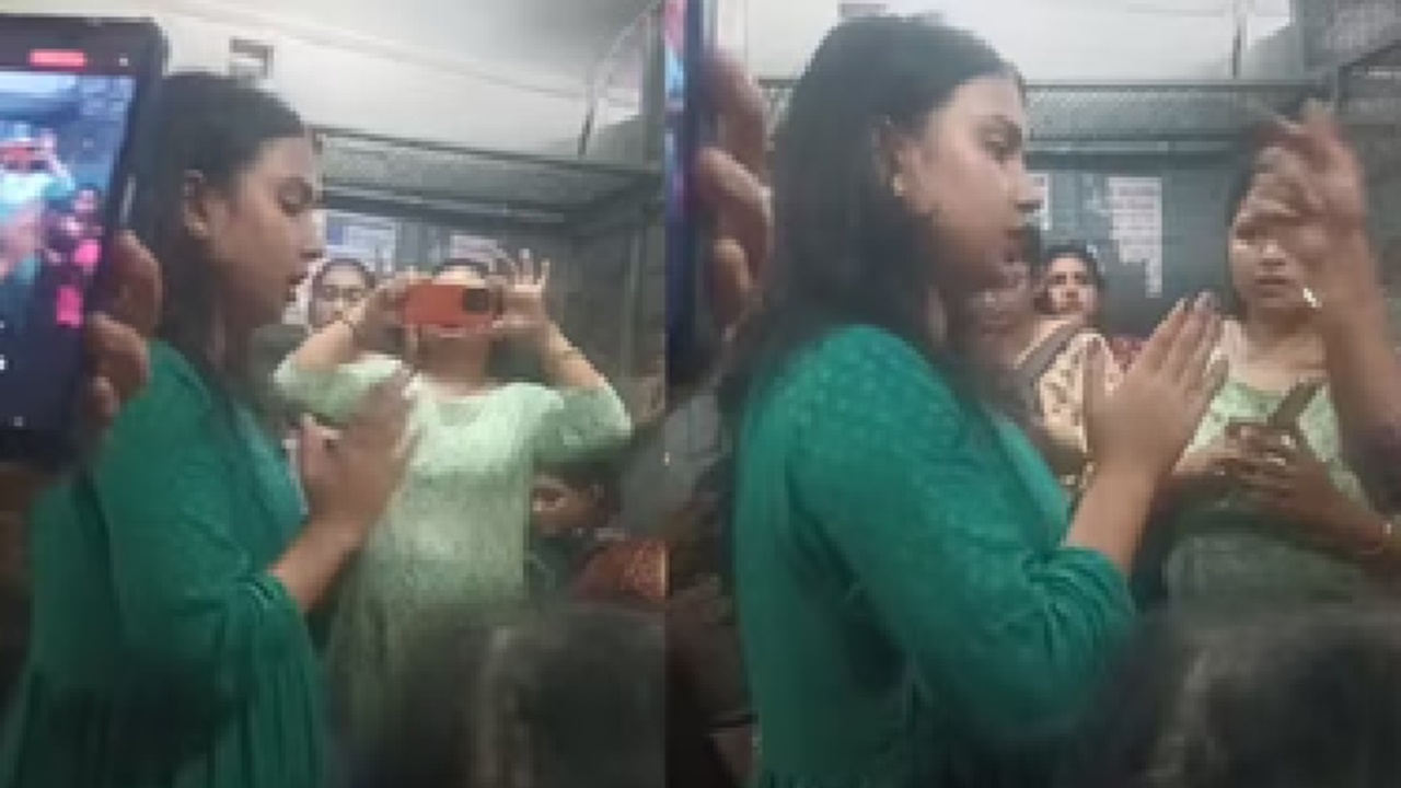ರೈಲಿನಲ್ಲಿ ಸೀಟು ಪಡೆಯಲು ಪೆಪ್ಪರ್ ಸ್ಪ್ರೇ ಮಾಡಿದ ಯುವತಿ