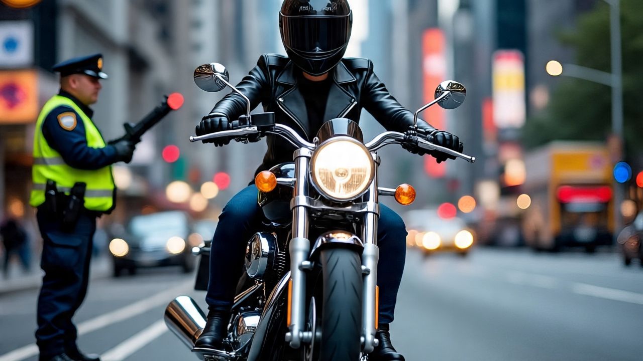 ಮಹಿಳಾ ಬೈಕರ್‌ನನ್ನು ನಿಲ್ಲಿಸಿದ ಪೊಲೀಸ್; ಮುಂದೇನಾಯ್ತು